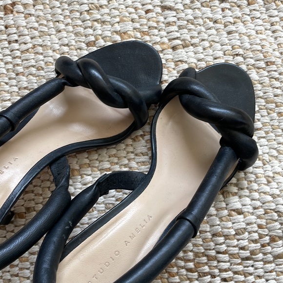 Studio Amelia Padded Braid Heels Sz 38 - Picture 3 of 4
